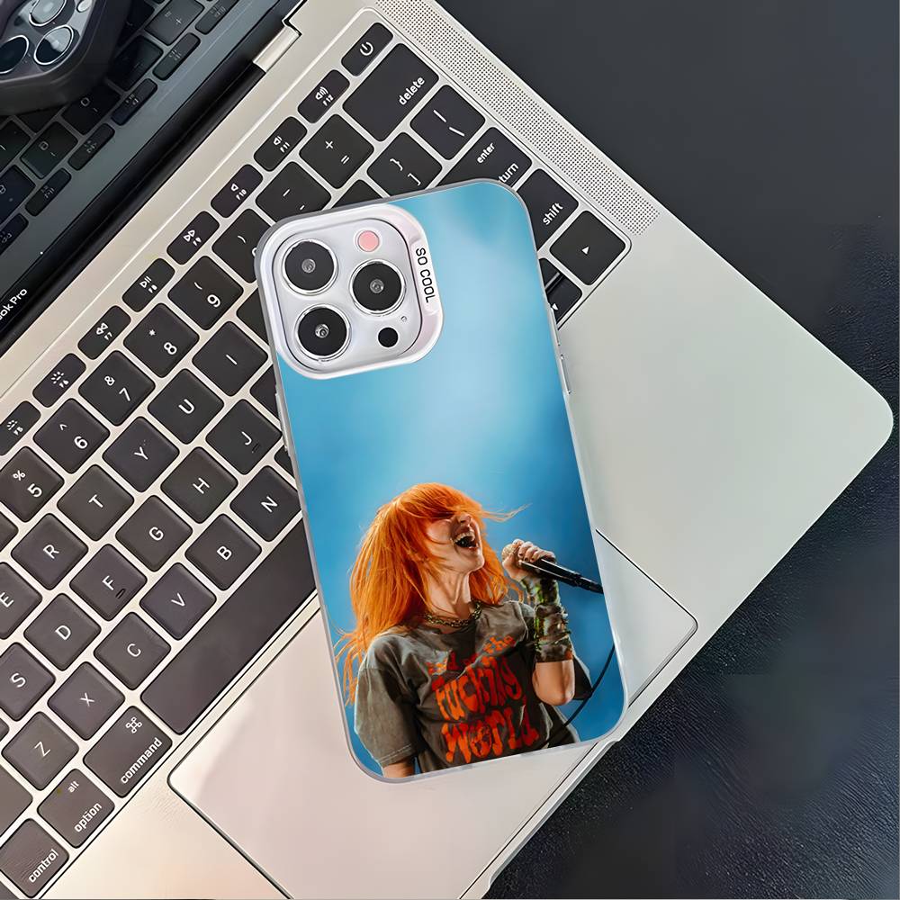 P-ParamoreS Band Phone Case For iPhone 17,16,15,14,13,12,11,Pro,XS,Max,Plus,Mini,SE4,E White Matte Shockproof Cover