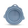 Foldable Silicone Makeup Brush Cleaner Bowl - Portable Cleaning Tool for Brushes, Powder Puffs, and Sponges