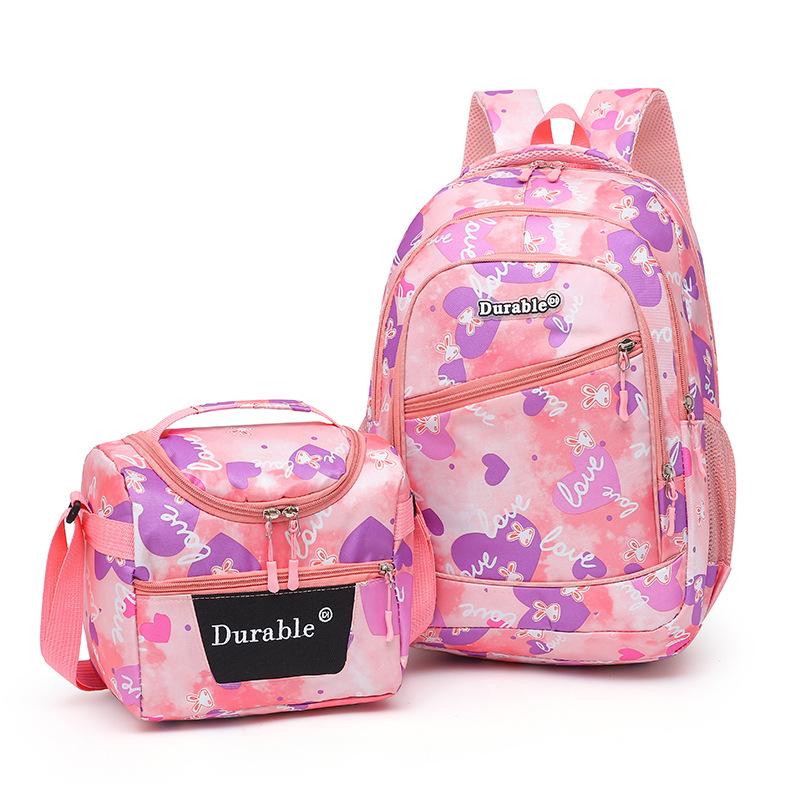 School Backpack and Lunch Bag Set Available in Three Colors