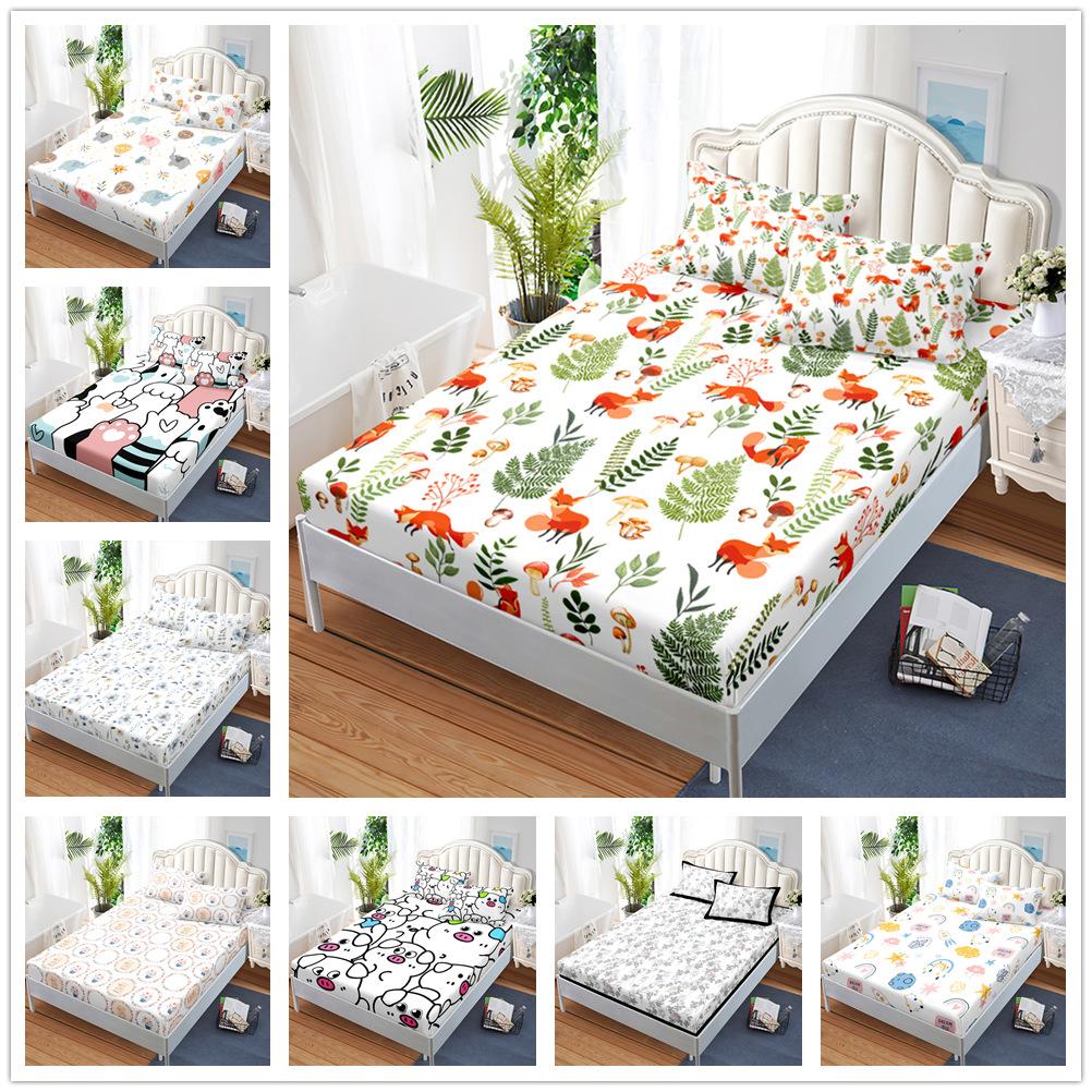 Three-Piece Mattress, Bed Cover, Small Fresh Mattress, Protective Cover, Bed Cover.