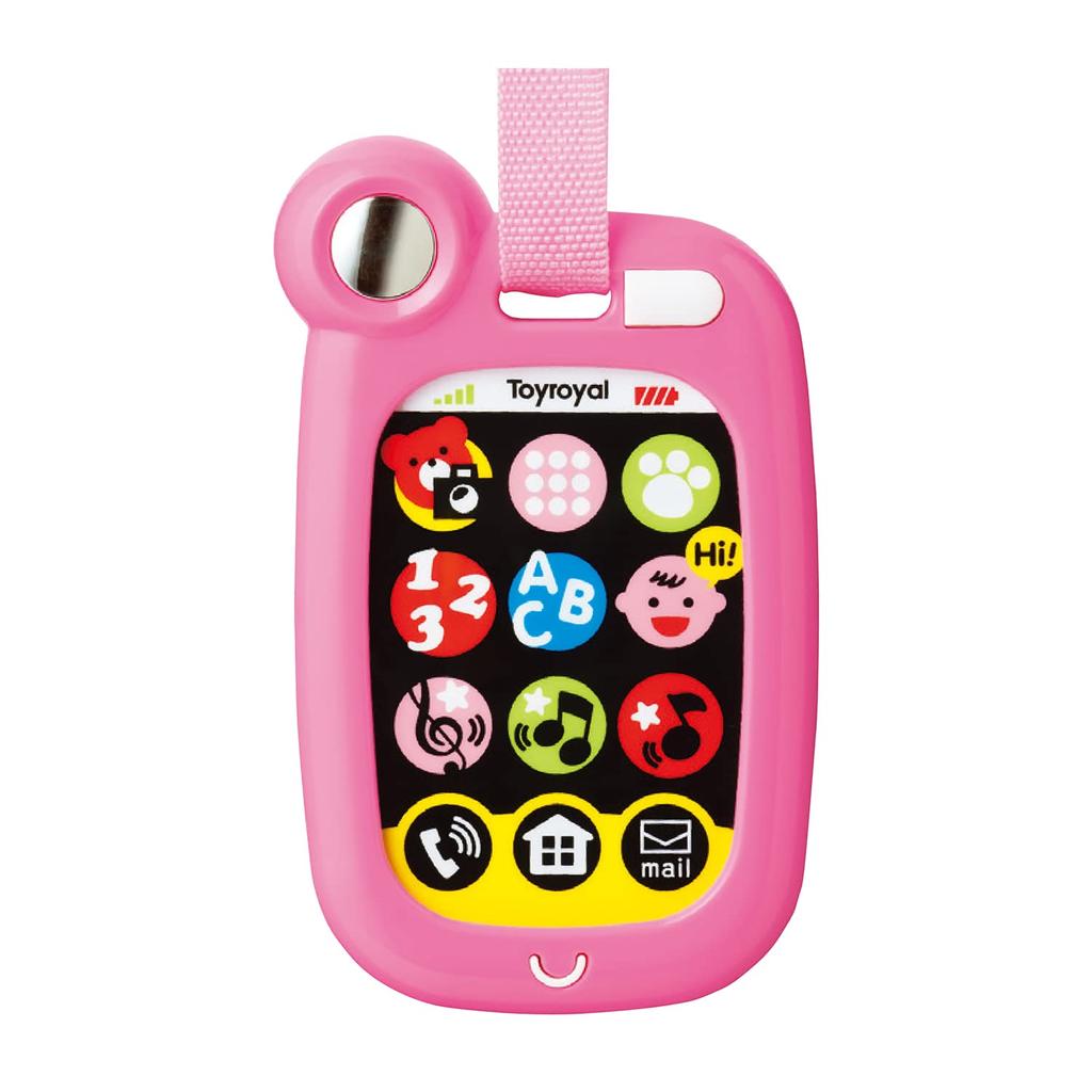 Toy Royal Portable Smartphone (Pink) Baby Smartphone (Sound-making Toy Light-up Toy) Educational Toy for Boys and Girls