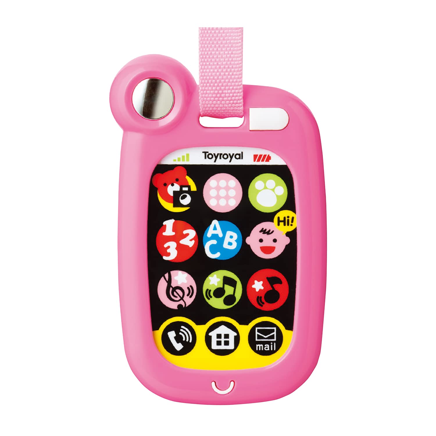 

Toy Royal On-the-Go Smartphone (Pink) Baby Smartphone (Sound and Light Toy) Portable Educational Toy for Boys and Girls