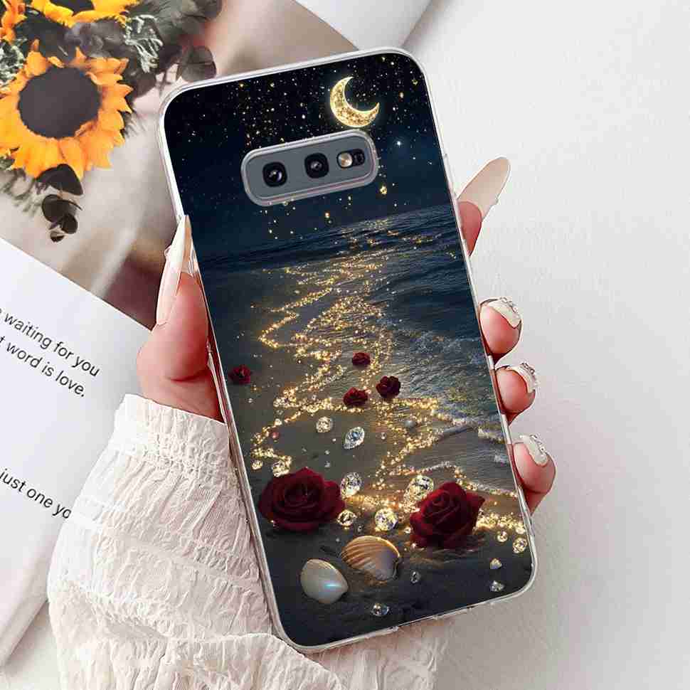 For Samsung Galaxy S10e Case SM-G970 Fashion Bow Flower Soft Silicone TPU Cover For Samsung S10e S10E SM-G970F 5.8" Phone Casing
