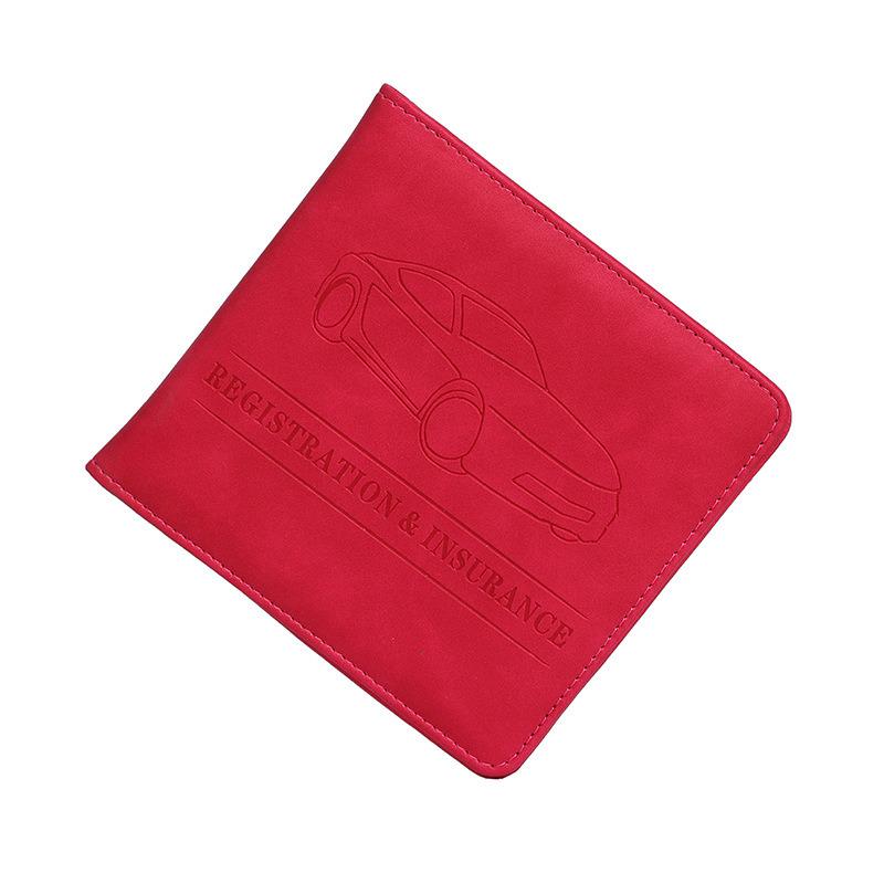 Car Registration And Insurance Holder Car Accessories Vehicle Glove Box Car Organizer Car Essential Document Card Wallet