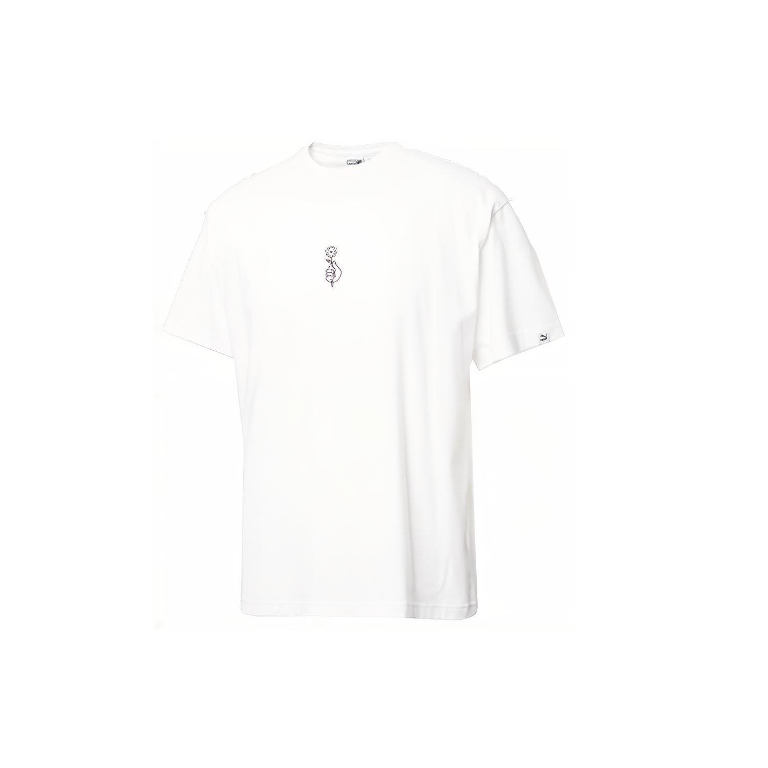 PUMA BTS Crossover Small Short Sleeve Couple Style White Men s 578877-01 L