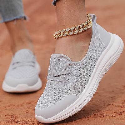 Women's Sneaker   Woman Shoes Lightweight Autumn Sneakers Mesh Casual Sports  White Footwear Women