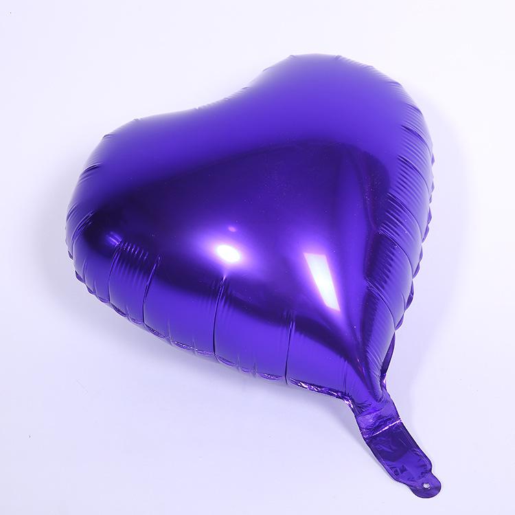 10-inch Heart-shaped Aluminum Foil Balloon for Wedding Decor