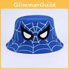 Cartoon Spider Fisherman Hat With Sun Protection For Kids Outdoor Summer Casual Wear