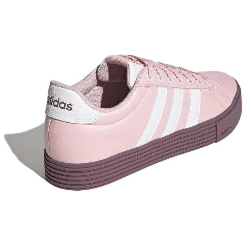 adidas Scarpe da Skateboard Unisex a Profilo Basso Antiscivolo Resistenti all'Abrasione Rosa Bianco JR0080