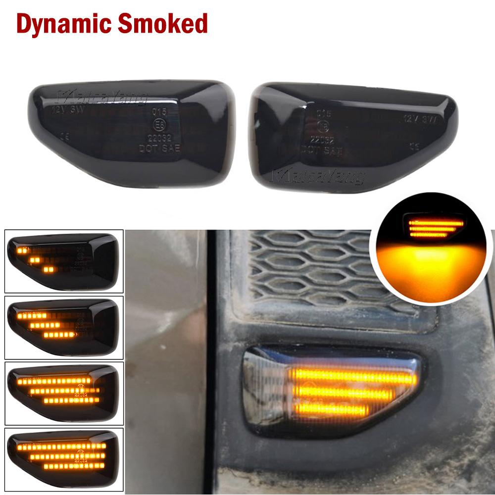 2019 2020 2021 for Dacia Duster II (HM) Sandero II 2013-2021 Logan II 2012-2022 2Pcs LED Dynamic Turn Signal Light Side Marker