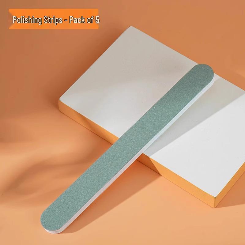 Nail File & Buffer Set: Emery Board, Sponge Buffer, Manicure Sanding Strip for Hand Care