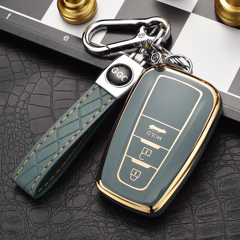 Toyota Key Case Cover for Highlander, Corolla, Crown, Prado, and Levin Models