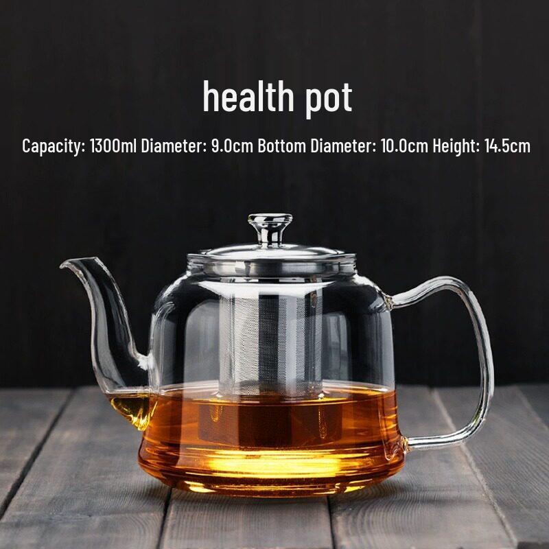 ZISIZ Large Capacity Heat-Resistant Glass Teapot