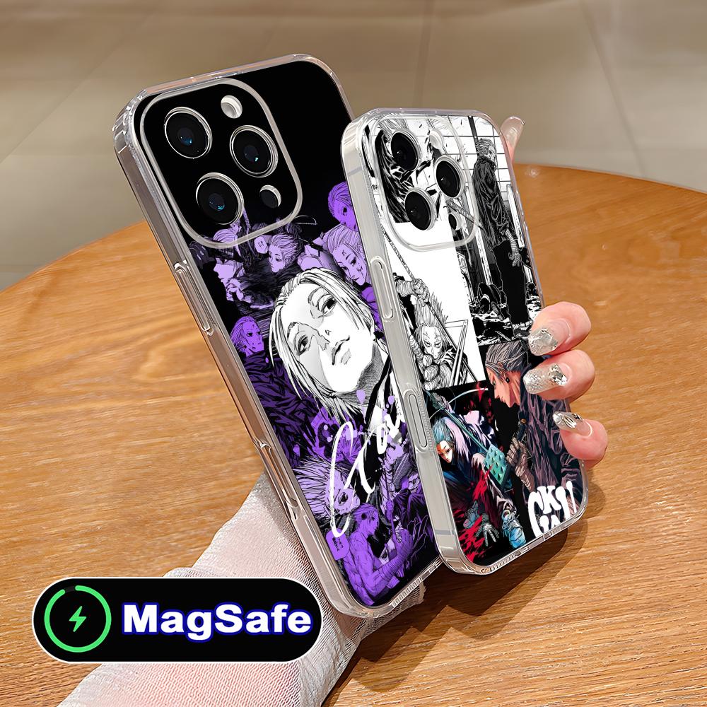Sakamoto Days Gaku Phone Case for iPhone 17 16 15 14 13 12 11 Air Pro Max Plus Mini Magsafe Clear Colorful Cover Luxury Pretty