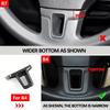 Enhance the Look of Your Car's Interior with Carbon Fiber Texture Steering Wheel Panel Cover Trim for Golf 6 and For Bora