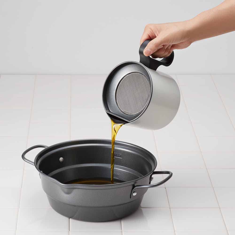 [Mannen] LMD-10 Mini Oil Pot 0.8L White – Kitchenware