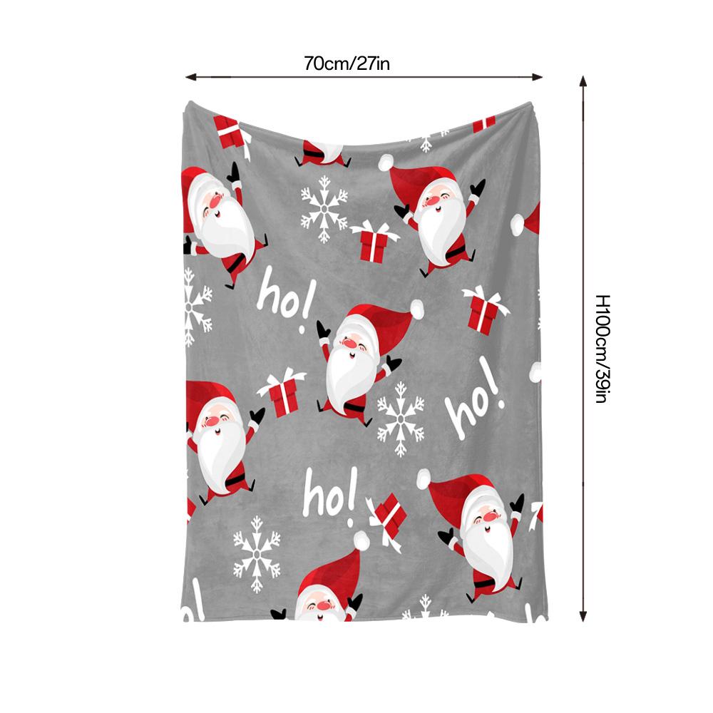 Cozy Throw Blanket Soft Flannel Fleece Warm Home Decor Living Room Bedding Gift Holiday Christmas Pattern Luxury Plush Comfort