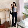 New Arrivals Open Run Women Nylon Stretch Jeans Wide Pants
