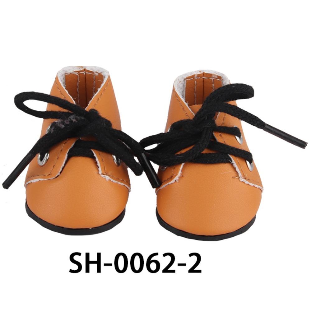 1 Pereche Pantofi Păpușă Pantofi PU cu Șireturi pentru Păpuși de 14 Inch Accesorii Jucării