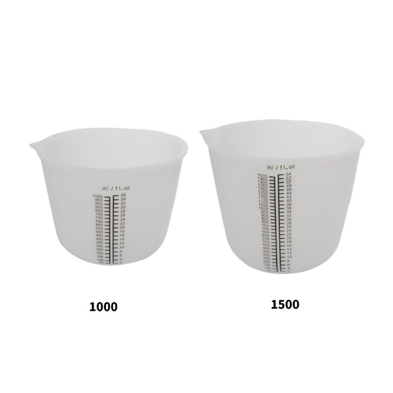 Silicone Measuring Cup with Clear Graduations Mixing Cup Baking Ingredient Measuring Tool for Cooking Enthusiasts
