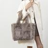Fluffy Schoudertas Dames Pluche Handtas Fuzzy Tote Grote Capaciteit Furry Portemonnee voor Dagelijks