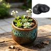 Plastic Pot Drainage Screens, 10Pcs Curved Inserts That Help Hold Potting Mix Inside While Water Passes Through for Indoor Container Gardening