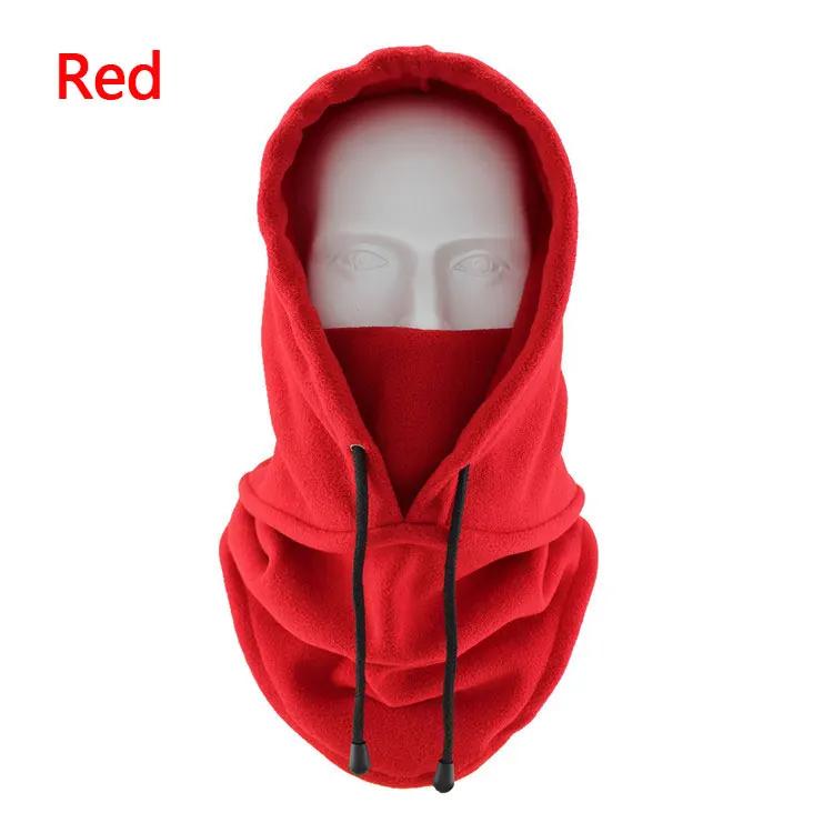 Windproof Cycling Cap Ski Balaclava Plush Winter Warm Hat Outdoor Hood Cap Cold Padded Hood Beanies Neck Warmer Hiking Scarves