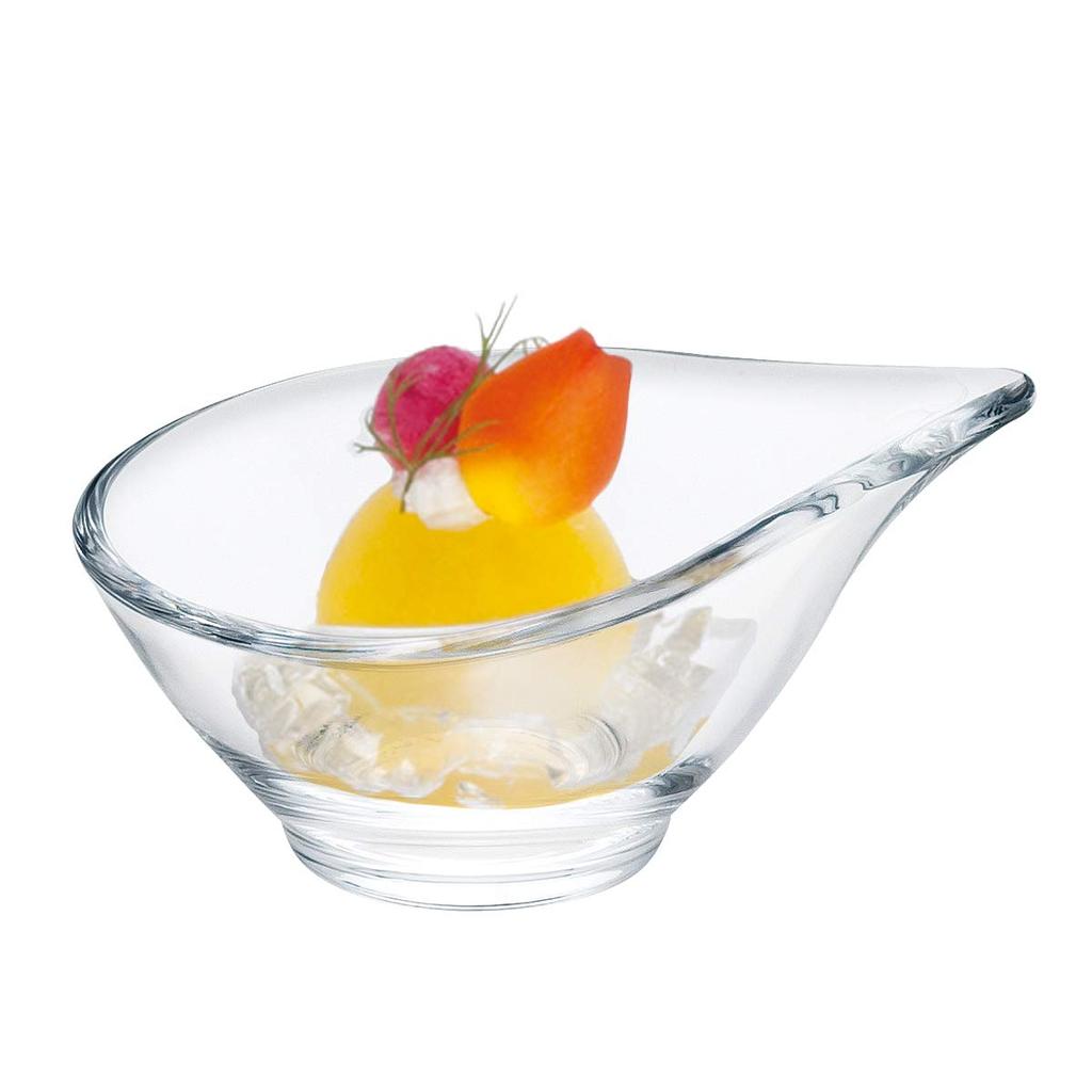 Toyo Sasaki Glass Flower Ornament Amuse-bouche Cups, Set of 6, Made In Japan, Dishwasher Safe, Glass Bowls, Dishes, Small Plates, P-20303