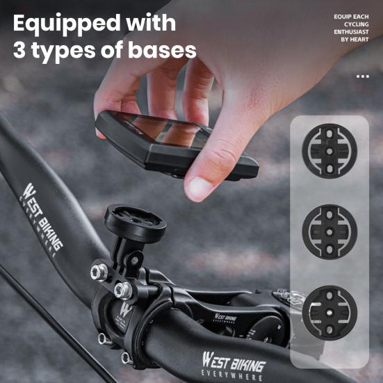 Bicycle Speedometer Bracket High Stability Adjustable Easy To Install Universal Aluminum Alloy Bike Stem Extension Computer Mount Holder