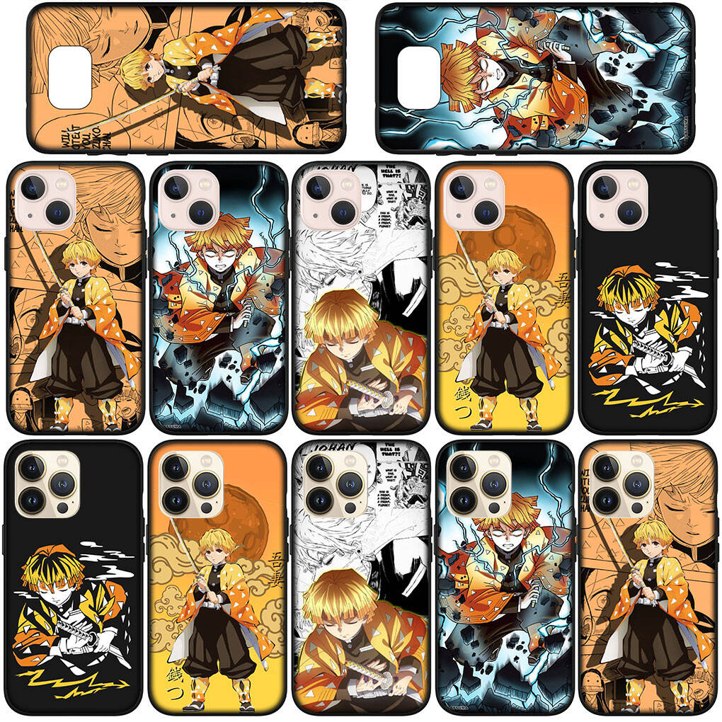 Case for iPhone 17 16 15 Xiaomi Poco F8 F7 X7 X6 M8 C85 C75 Redmi Note 14 13 12 11 Pro Max A3 A4 14C 13C 15C Agatsuma Zenitsu Demon Slayer Anime Cover