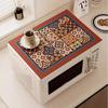 Retro Washing Machine Covers Kitchen Absorbent Coffee Machine Refrigerator Cover Pad Drain Pad Microwave Oven Insulation Pad