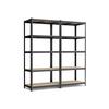 SONGMICS 5-Tier Shelving Units, Set of 2 Steel Shelving Units for Storage, Tool-Free Assembly, for Garage, Shed, Load Capacity 600 kg