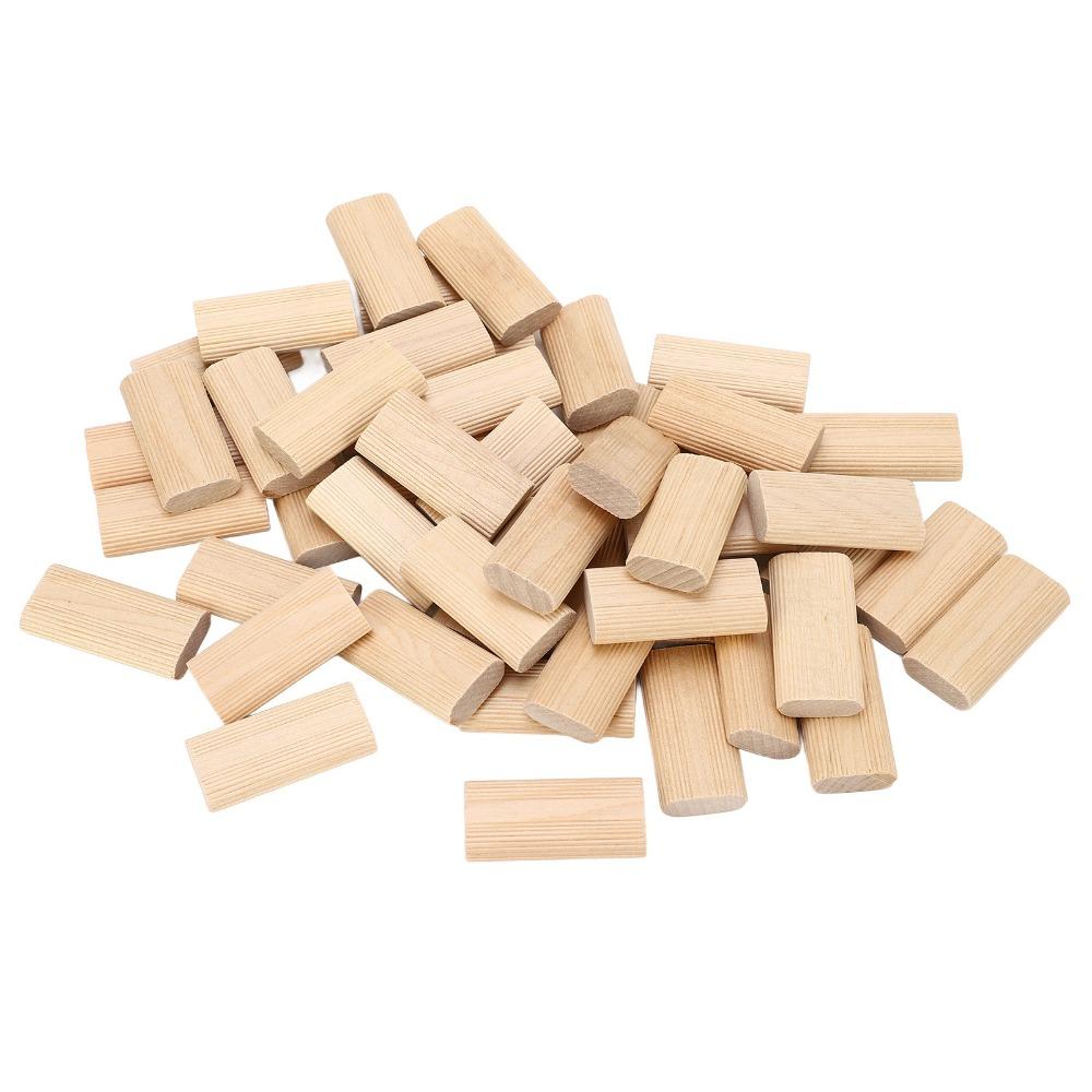 50pcs Premium Material Solid Beech Wood Tenon Sturdy Structure Beechwood Dowel Pins Woodworking