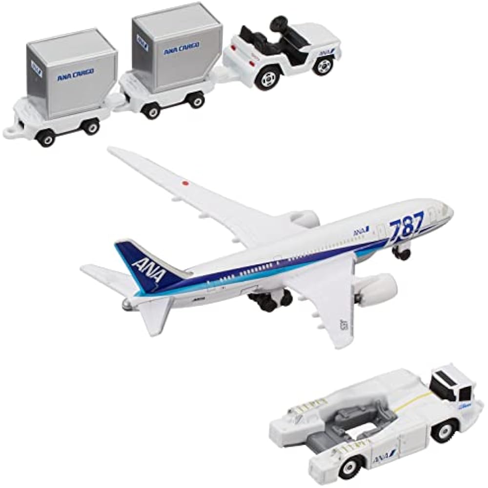 TAKARA TOMY (TAKARA TOMY) “Tomica Gift 787 Airport Set ANA” Minicar Car Toy Male 3 Years Old and ...