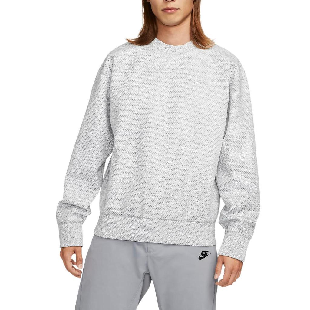 Nike Sweatshirts Men's Light Gray Crew Neck Thickened Regular DQ4265-084