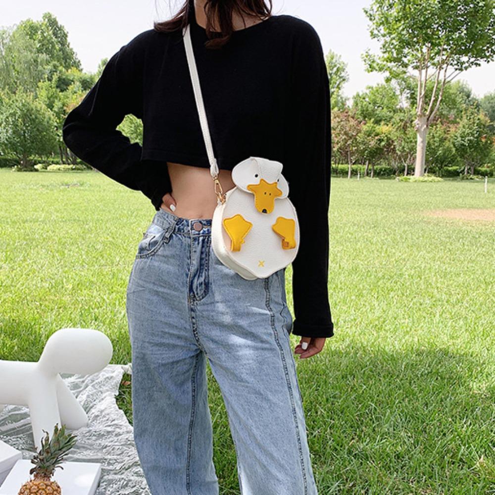 Contrast Color Duck Shape Bag Cute Crossbody Bag Fashion Cartoon Duck Bag  Girls