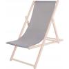 Garden Lounger - SPRINGOS® - Folding Sun Lounger - Solid Wood - 3-position Adjustable - 120 Kg