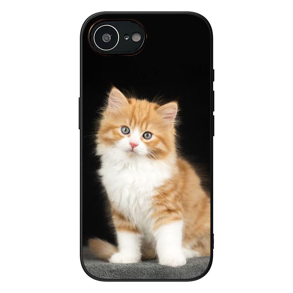 Soft Cover for Samsung Galaxy S25 S24 S23 FE Plus Ultra S7 Edge A16 A15 5G S25+ Coque Phone Case Meow Eyes Kitten Cat