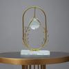 Clear Crystal Ball with Stand, Light Luxury Crystal Sphere for Gift, Gold Art Deco for Photography Ornaments, Bookcase, Wedding, Party