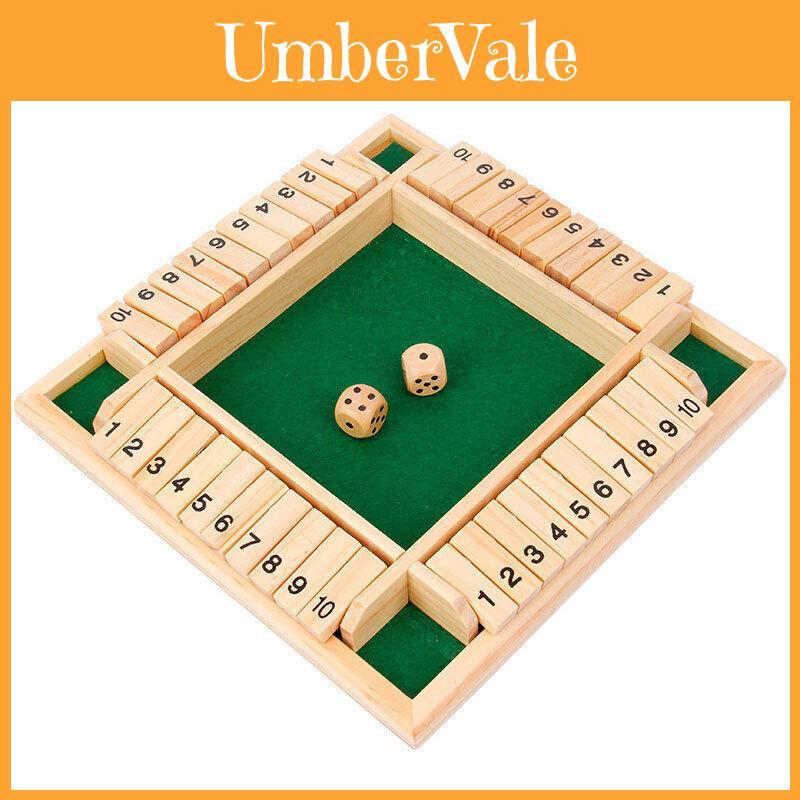 Wooden Four-flip Board Toy For Children Family Table Game