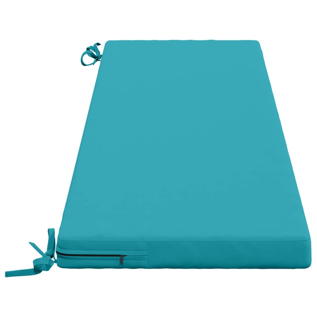 Bench Cushion SOEST 100percent Polyester Turquoise 160 x 40 x 5 cm