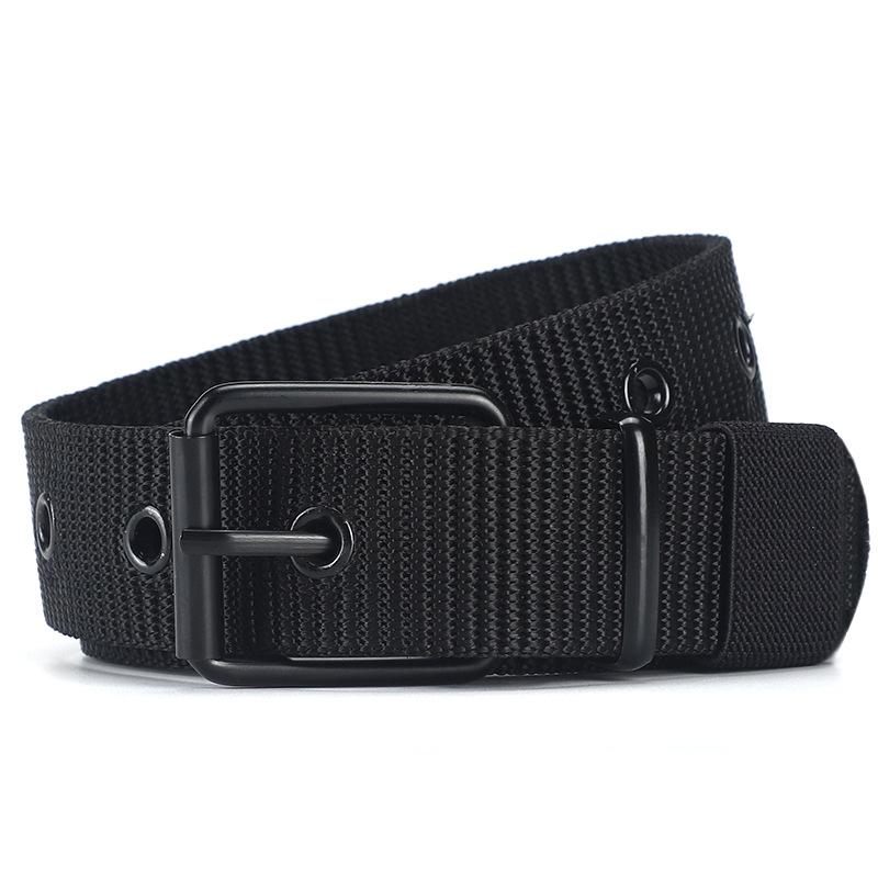 New Canvas Belt Men Tactical Belts Selling Men's Outdoor Sport Simple Practical Weave Nylon Canvas Cowboy Pants Women Belt