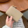 Short women's wallet stylish and simple three-fold wallet student women's card bag ins women's wallet change