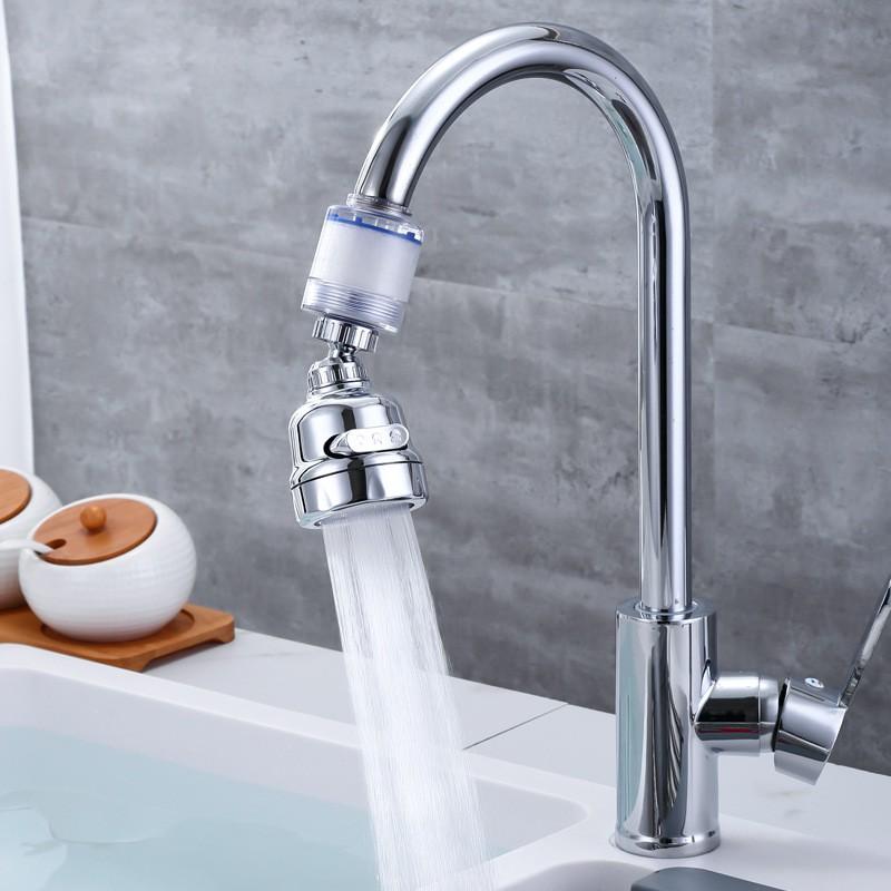 Kitchen Faucet Sprayer Attachment With Filter 3-Mode Adjustable Spray Rotating Extension Sink Water Pressure Boost