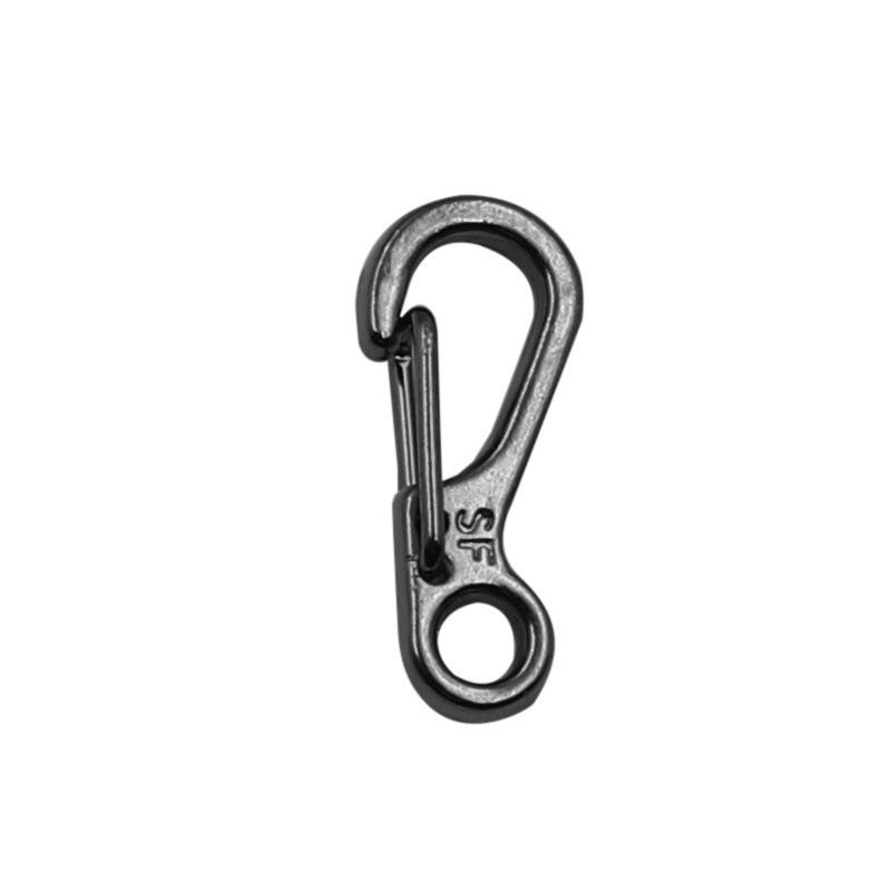 Portable Mini Spring Clip Metal Keychain Hook for Outdoor Quick Release Paracord.