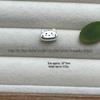 Sterling Silver 999 Chef Dog and Baguette Cat Beaded Charms on Hand-braided Rope