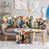 1/4pcs Colorful Cactus and Flower Patterned Pillowcases Sofa Cushion Cover Home Bedroom Room Decoration