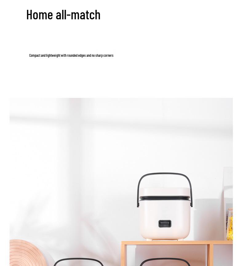 Kompakter Mini-Reiskocher für 1-2 Personen - Multifunktionale Küchengerät, Ideal für Zuhause und als Geschenk