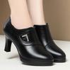 Fashion 7.5cm 9cm Heel Deep Mouth Women's Platform Pumps Women Shoes 2024 Fall Winter High Heels Shoes Ladies Office Party Shoes