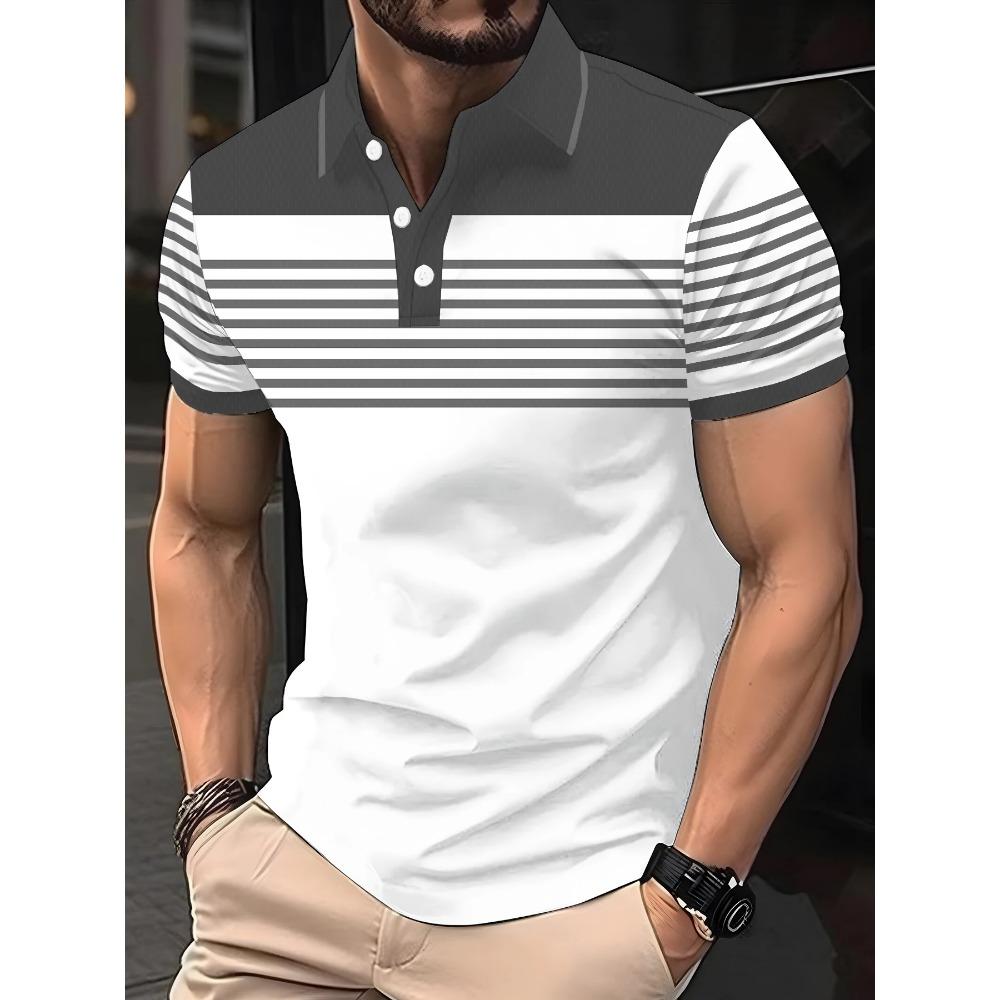 

Men s polo shirt, printed T-shirt, short sleeved shirt 5XL